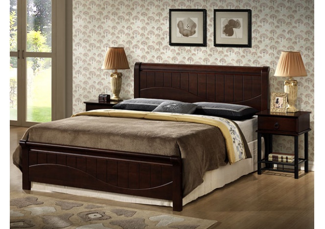 Кровать из массива гевеи I-3655